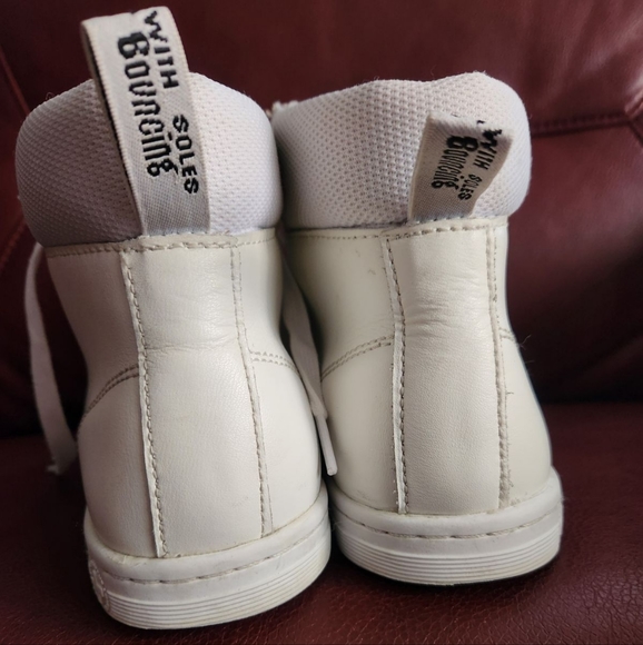 Dr. Martens White Lace Up Boots - Picture 3 of 9